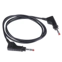 Staubli Connector Test Lead 32A, 600V, Black, 1 m Lead Length 66.9408-100-21
