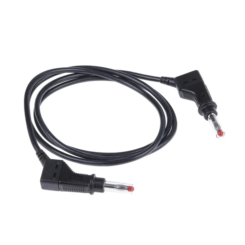 Staubli Connector Test Lead 32A, 600V, Black, 1 m Lead Length 66.9408-100-21