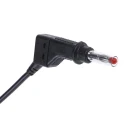 Staubli Connector Test Lead 32A, 600V, Black, 1 m Lead Length 66.9408-100-21