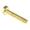 RS PRO Plain Brass Hex Bolt M6 x 30 mm, Grade 8.8, Plain Finish, DIN 933 483-2390