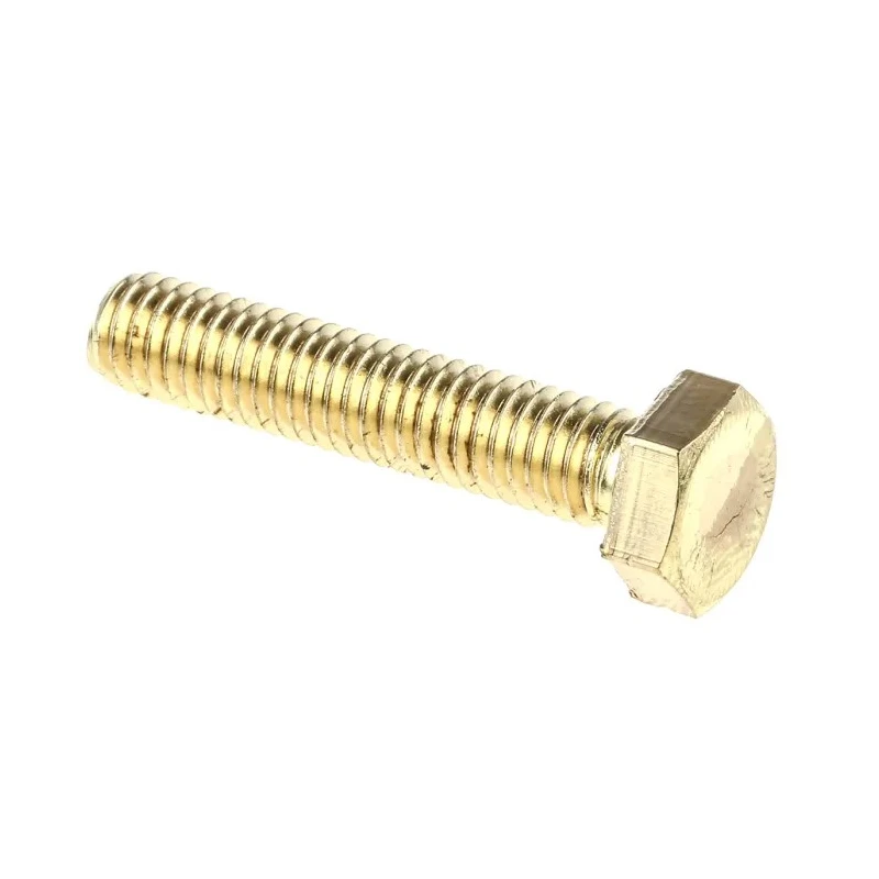 RS PRO Plain Brass Hex Bolt M6 x 30 mm, Grade 8.8, Plain Finish, DIN 933 483-2390