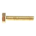 RS PRO Plain Brass Hex Bolt M6 x 30 mm, Grade 8.8, Plain Finish, DIN 933 483-2390