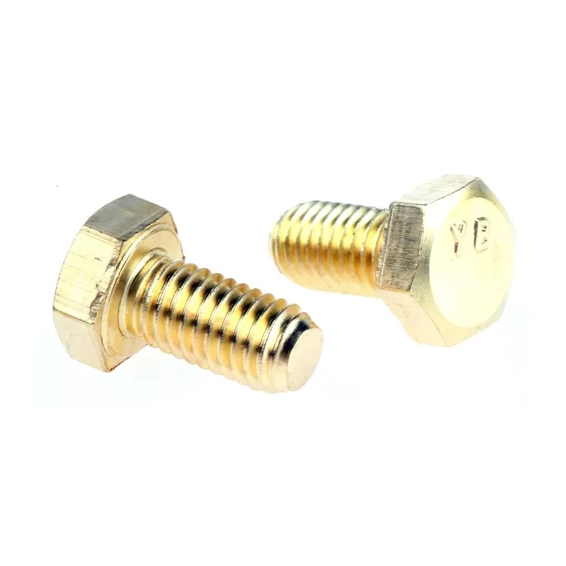 RS PRO Brass Hex Bolt Plain Finish M8 Thread 16 mm Length 483-2407