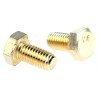 RS PRO Brass Hex Bolt Plain Finish M8 Thread 16 mm Length 483-2407