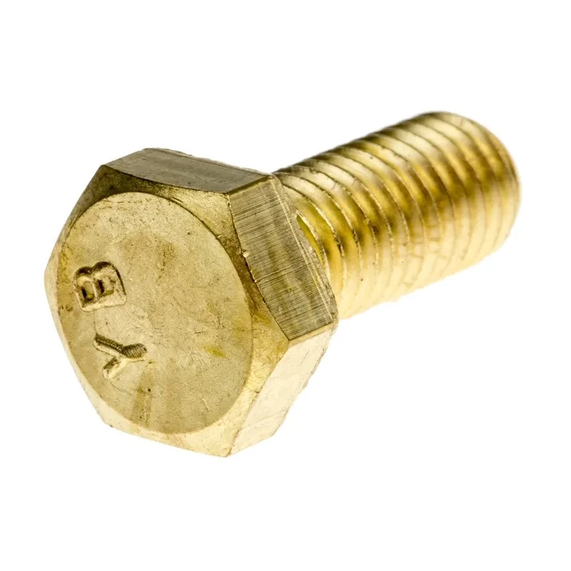 RS PRO Plain Brass Hex Bolt M8 x 20 mm 483-2413