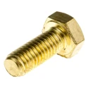 RS PRO Plain Brass Hex Bolt M8 x 20 mm 483-2413