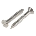 RS PRO Slot Countersunk Stainless Steel Wood Screw Metric Thread 30 mm Length 483-2889