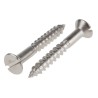 RS PRO Slot Countersunk Stainless Steel Wood Screw Metric Thread 30 mm Length 483-2889