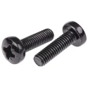 RS PRO Pozidriv Pan Steel Machine Screw 20 mm M6 483-1066