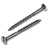 RS PRO Slot Countersunk Stainless Steel Wood Screw, Plain Finish, Metric Thread, 40 mm Length 483-2895