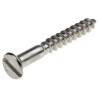 RS PRO Slot Countersunk Stainless Steel Wood Screw, Plain Finish, Metric Thread, 40 mm Length 483-2930