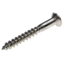 RS PRO Slot Countersunk Stainless Steel Wood Screw, Plain Finish, Metric Thread, 40 mm Length 483-2930