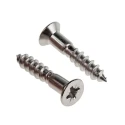 RS PRO Pozidriv Countersunk Stainless Steel Wood Screw, Plain Finish, Metric Thread, 25 mm Length 483-3179
