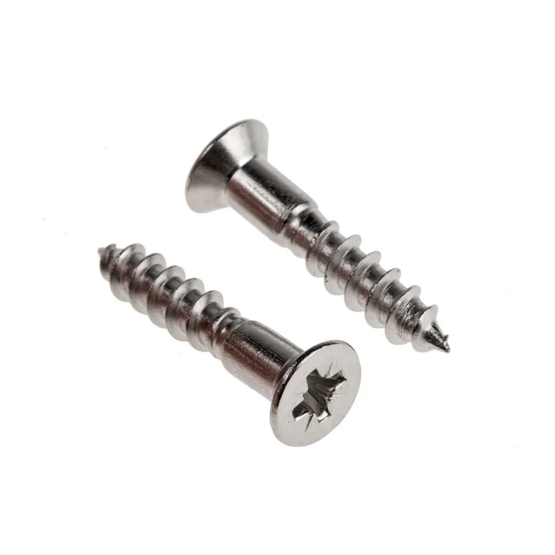 RS PRO Pozidriv Countersunk Stainless Steel Wood Screw, Plain Finish, Metric Thread, 25 mm Length 483-3179
