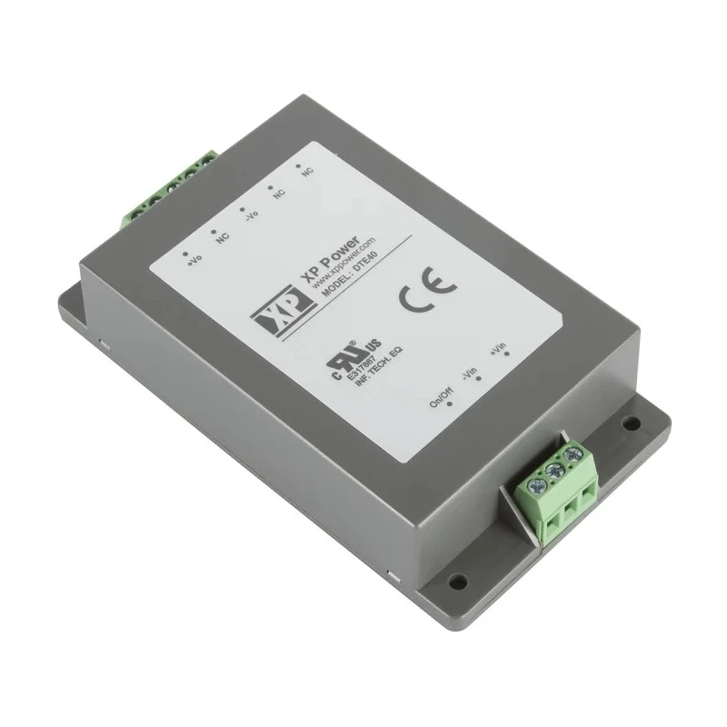 XP Power DC/DC Converter 40W 5.1V Output 8A Input 9V to 36V Chassis Mount Encapsulated DTE40 