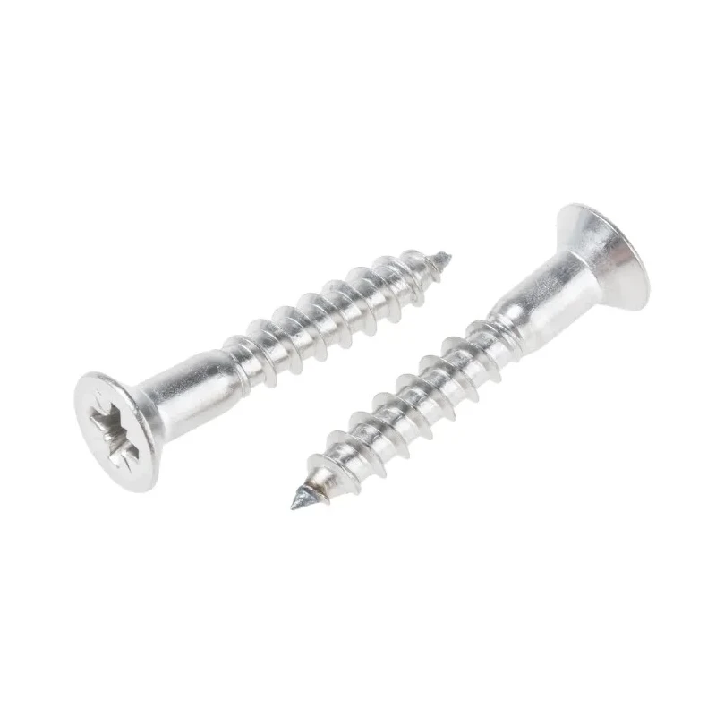 RS PRO Pozidriv Countersunk Stainless Steel Wood Screw, Plain Finish, Metric Thread, 30mm Length 483-3185