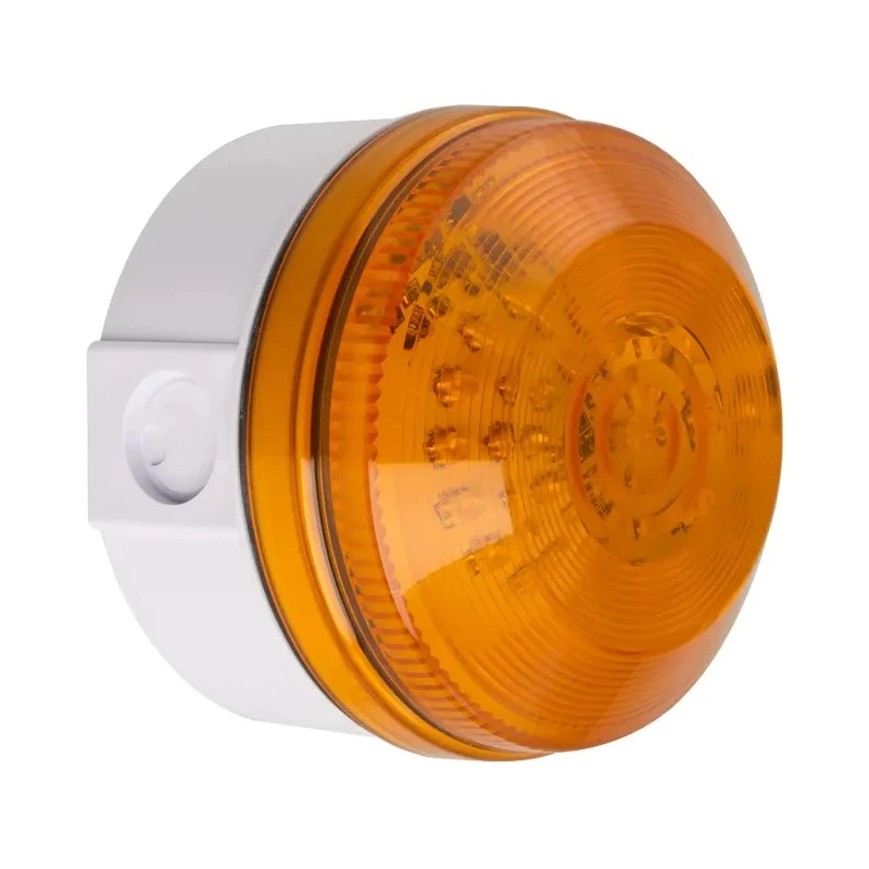 Moflash LED195 Series Amber Beacon 20V AC/DC Flashing Rear Mount LED Bulb IP65 LED195-01WH-01