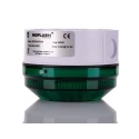 Moflash Industrial LED Beacon Green Lens 20V AC/DC, Steady, Flashing Light Effect, Side and Rear Mount LED LED195-01WH-04