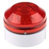 Moflash LED195 Series Red Beacon 30V AC/DC Flashing Rear, Side Mount LED Bulb IP65 LED195-02WH-02