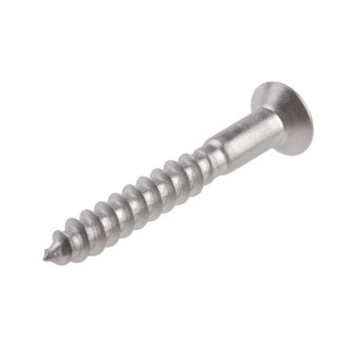 RS PRO Pozidriv Countersunk Stainless Steel Wood Screw, Plain Finish, Metric Thread, 40 mm Length 483-3191