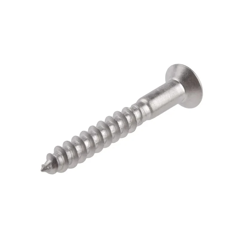 RS PRO Pozidriv Countersunk Stainless Steel Wood Screw, Plain Finish, Metric Thread, 40 mm Length 483-3191