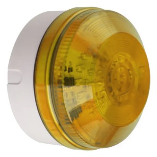 Moflash Amber Beacon LED195 Series 30V AC/DC 120mA Flashing Rear Side LED Bulb IP65 LED195-02WH-SB-01