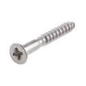 RS PRO Pozidriv Countersunk Stainless Steel Wood Screw, Plain Finish, Metric Thread, 40 mm Length 483-3191
