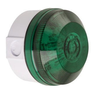Moflash LED195 Series Green Beacon 30V AC/DC Flashing Rear, Side LED Bulb IP65 LED195-02WH-04