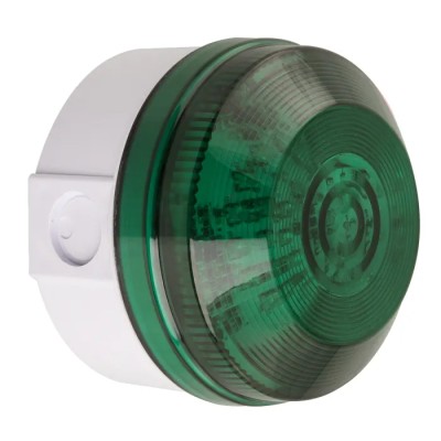 Moflash LED195 Series Green Beacon 30V AC/DC Flashing Rear, Side LED Bulb IP65 LED195-02WH-04