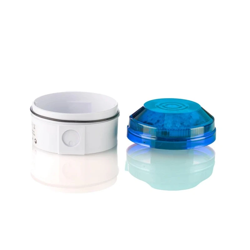Moflash Industrial Blue LED Beacon Flashing Rear, ABS Housing, IP65, 280V AC/DC, LED195-05WH-03