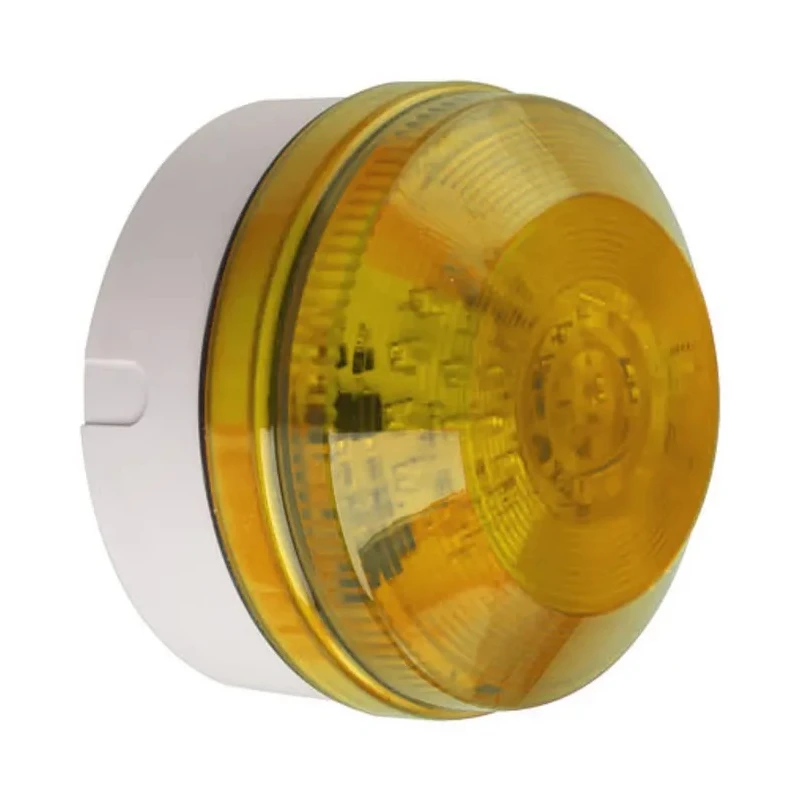 Moflash Industrial LED Amber Beacon 280V AC/DC Flashing, Rear Mount, IP65 LED195-05WH-SB-01