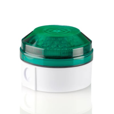 Moflash Industrial Green LED Beacon, Flashing Side Rear Mount, 280V ac/dc, IP65 Protection LED195-05WH-04