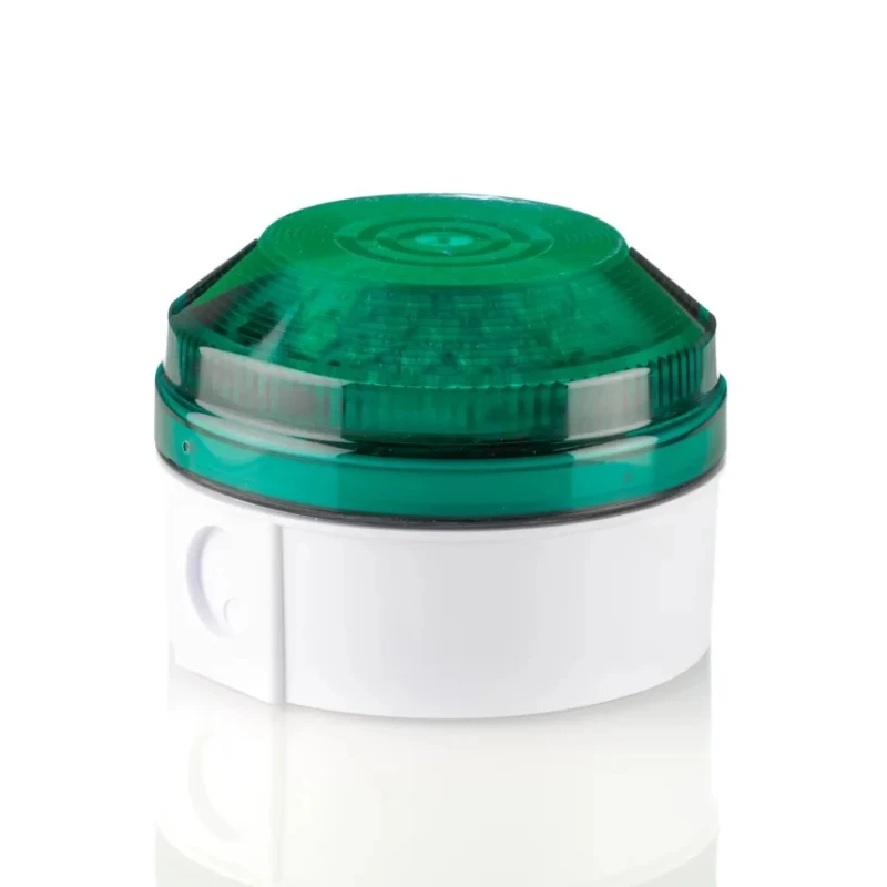 Moflash Industrial Green LED Beacon, Flashing Side Rear Mount, 280V ac/dc, IP65 Protection LED195-05WH-04