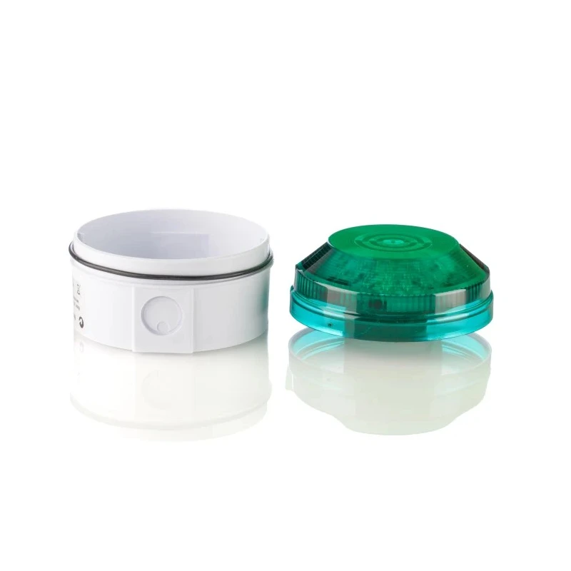 Moflash Industrial Green LED Beacon, Flashing Side Rear Mount, 280V ac/dc, IP65 Protection LED195-05WH-04