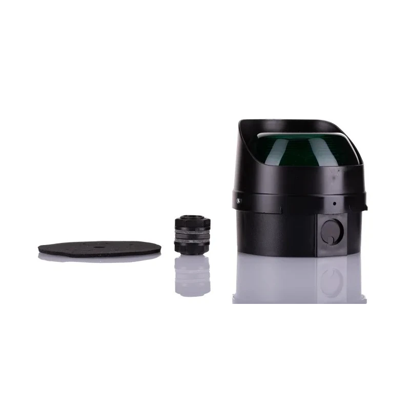 Moflash LED-TL Modular Series Green Beacon 280V AC/DC Steady and Flashing Wall Surface LED Bulb IP65 