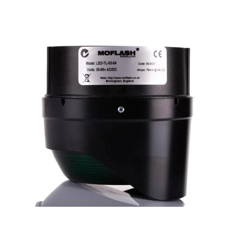 Moflash LED-TL Modular Series Amber Beacon 280V AC/DC Steady, Flashing Surface Wall LED Bulb IP65 