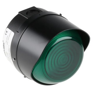 Moflash Steady Green LED Beacon Surface Wall Mount 280V AC/DC ABS Plastic Housing IP65 