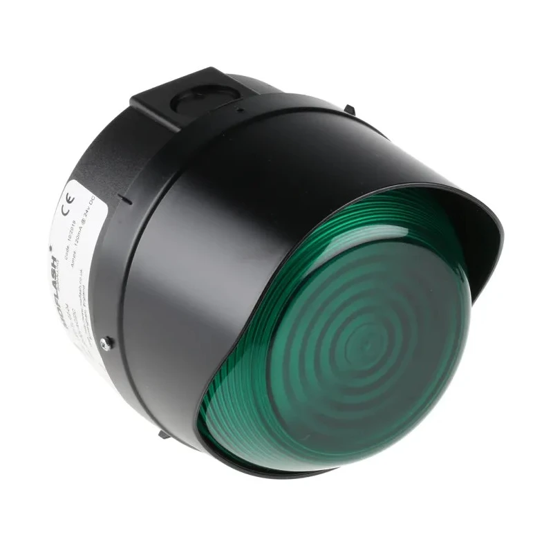 Moflash Steady Green LED Beacon Surface Wall Mount 280V AC/DC ABS Plastic Housing IP65 