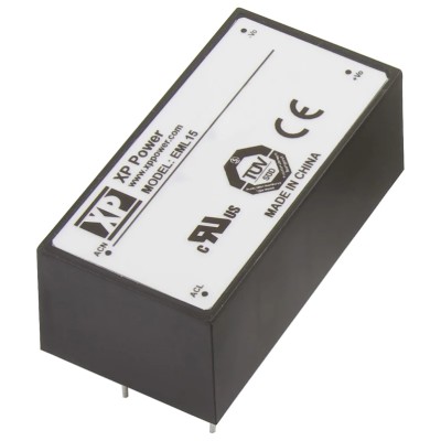 XP Power EML15US15-E Switching Power Supply 15V DC 15W PCB Mount Medical Grade EML15 Series