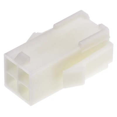 TE Connectivity Mini-Universal MATE-N-LOK Female Connector Housing 4.2 mm Pitch 4 Way 2 Row Straight 172159-1