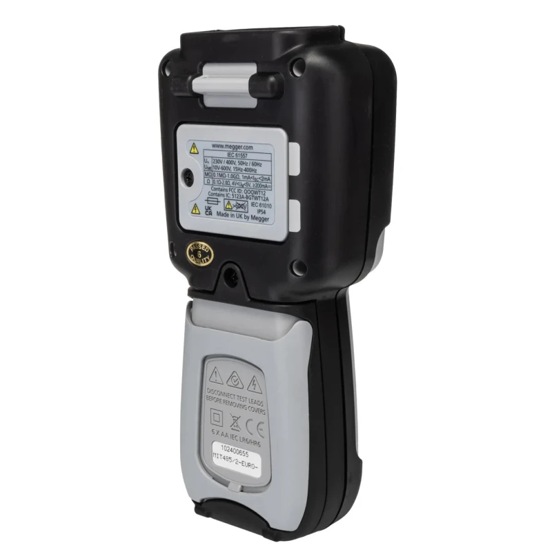 Megger Insulation Tester 50 V Min Test Voltage, 500 V Max Test Voltage, 200 GΩ Resistance, CAT IV MIT485
