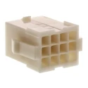 TE Connectivity Mini-Universal MATE-N-LOK Female Connector Housing 12 Way 3 Row 4.2 mm Pitch 26.2 mm Length Nylon 172162-1