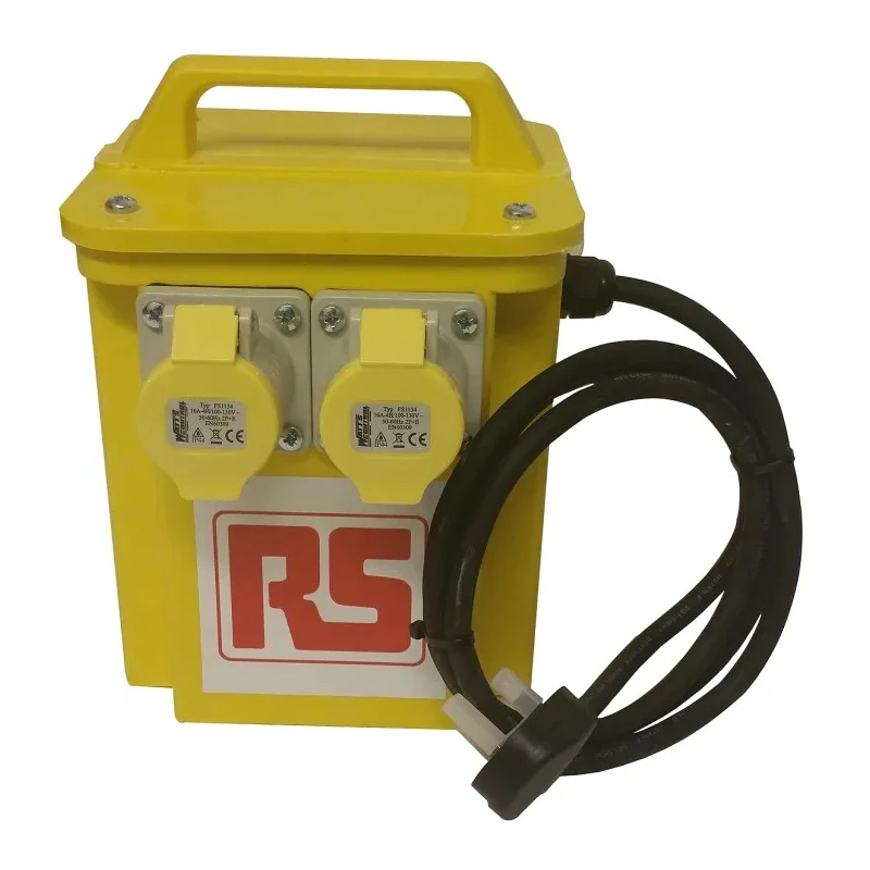 Carroll & Meynell High-Quality 1 Phase Site Transformer 3.3 kVA, 230 V AC Primary, 110 V (55V-0V-55V) Secondary, 16 122-6705