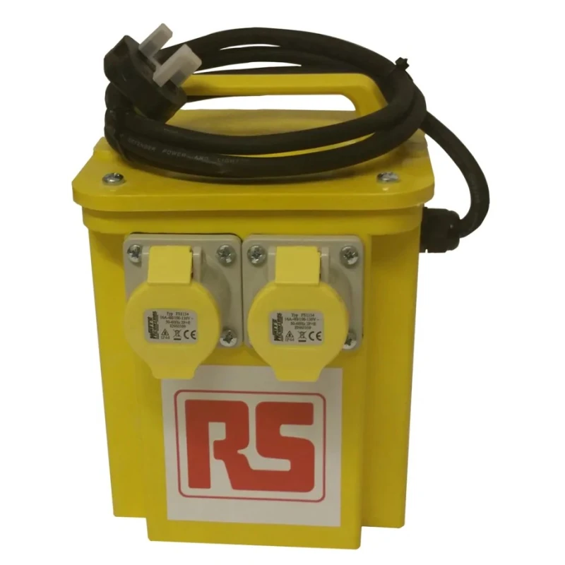 Carroll & Meynell High-Quality 1 Phase Site Transformer 3.3 kVA, 230 V AC Primary, 110 V (55V-0V-55V) Secondary, 16 122-6705