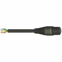 Wieland Lighting Connector Cable Assembly Female 3-Pole 16A 250V IP68 IP66 Black RST20i3 