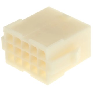 TE Connectivity Mini-Universal MATE-N-LOK Female Connector Housing 4.2 mm Pitch 15 Way 3 Row Straight 172163-1