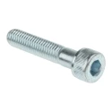 RS PRO Plain Steel Hex Socket Cap Screw M8 x 40 mm Hex Socket Drive DIN 912 483-8411