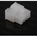 TE Connectivity Mini-Fit Jr Female Crimp Connector Housing 4.2 mm Pitch 8 Way 2 Row Straight 39-01-2080