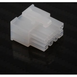 TE Connectivity Mini-Fit Jr Female Crimp Connector Housing 4.2 mm Pitch 8 Way 2 Row Straight 39-01-2080