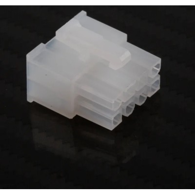 TE Connectivity Mini-Fit Jr Female Crimp Connector Housing 4.2 mm Pitch 8 Way 2 Row Straight 39-01-2080